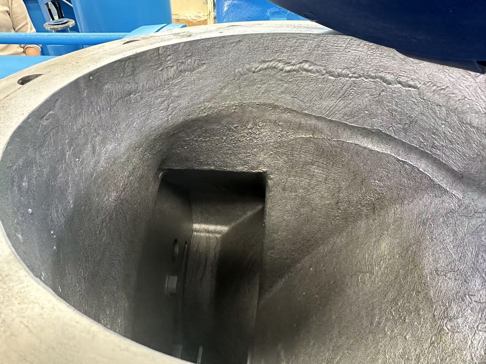 Pump casing inspection detail